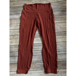 Lululemon Women’s Align High-Rise Pants with Pockets 25” Orange 12 LW5DCES